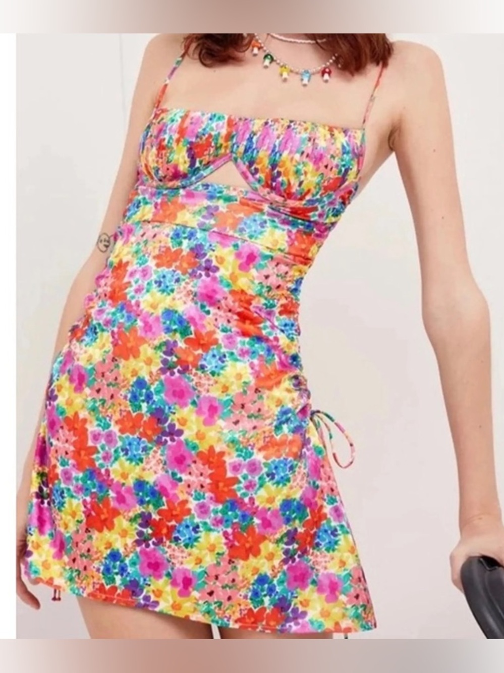 For Love & Lemons Merrill Mini Dress Floral XS